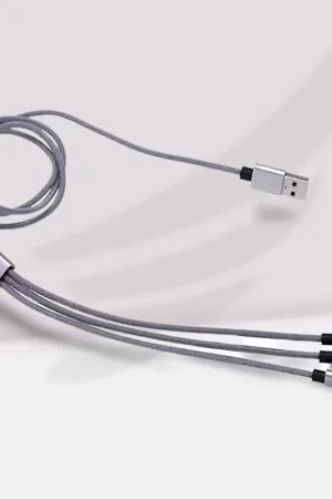 Remise Câble Triple Connecteur (Apple, Micro-USB, USB-C)