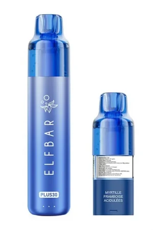 Bon Plan Kit ElfBar Plus30 Myrtille Framboise Acidulées - ElfBar