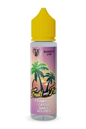 Solde Framboise Cassis Baies Rouges 50 ml - Vape Institut x Biarritz Lab