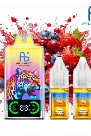 Must-Have PUFF FUMOT LEOPARD FRUITS ROUGES 20MG 40000 PUFFS