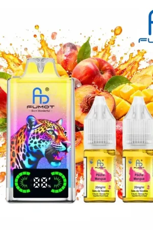 Certifié PUFF FUMOT LEOPARD P\\u00caCHE MANGUE 20MG 40000 PUFFS