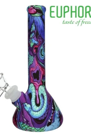 BANG EN SILICONE EUPHORIA PSYCHEDELIC 19CM Produit De Marque