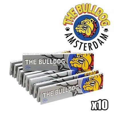 FEUILLES A ROULER THE BULLDOG SLIM SILVER PAR 10 Jusqu’à Épuisement Des Stocks