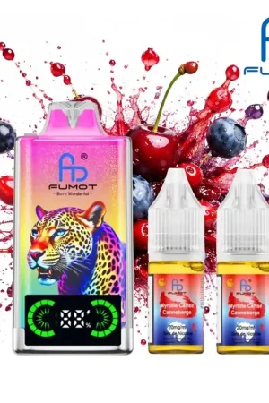 PUFF FUMOT LEOPARD MYRTILLE CERISE CANNEBERGE 20MG 40000 PUFFS Paiement Sécurisé