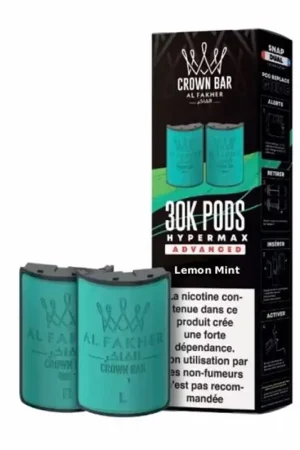 Haute Qualité Cartouches HyperMax Advanced 30K Lemon Mint 10 ml - Al Fakher