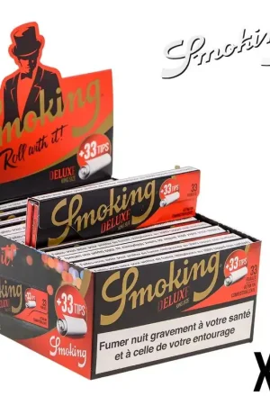 SMOKING DELUXE SLIM + TIPS X24 Produit De Marque