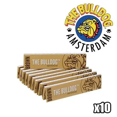 FEUILLES A ROULER NON BLANCHIES THE BULLDOG ECO BROWN PAR 10 Commander Vite