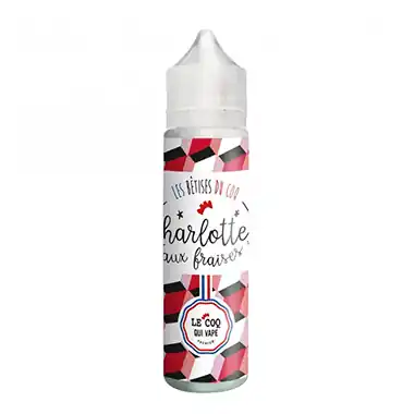 Charlotte aux Fraises 50ml - Le Coq Qui Vape Commander Maintenant