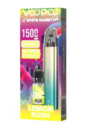 Offre Spéciale Argus G2 mini+ x CBD x VMAC Lemon Kush 10 ml - Voopoo x White Rabbit