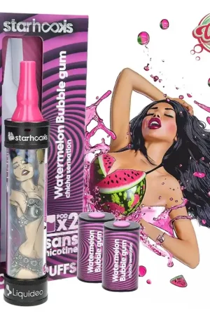 STARHOOKS CHICHA SENSATION LIQUIDEO 2 PODS WATERMELON BUBBLE GUM 20000 PUFFS Must-Have