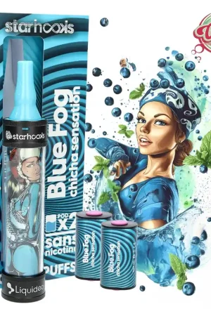 STARHOOKS CHICHA SENSATION LIQUIDEO 2 PODS BLUE FOG 20000 PUFFS Achetez Aujourd’hui