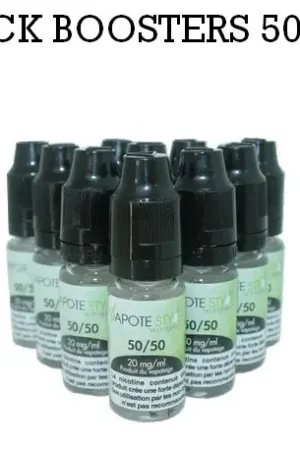 Authentique Pack de 10 Boosters nicotine Vapote Style 50/50