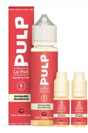 Achetez Aujourd’hui Pack 40ml + 2x10ml Rhubarbe Framboise Pod Liquide Pulp - 06mg