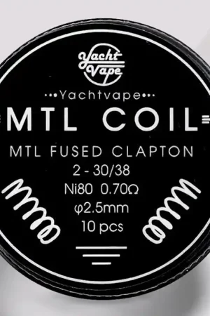 Coils MTL Fused Clapton NI80 0.70ᘯ - Yachtvape Acheter Direct