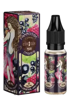 Vente Flash E-Liquide FRAMBOISE CASSIS 10 ml - Curieux Edition 1900