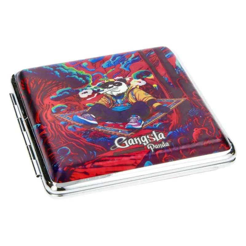 Meilleure Vente ETUI PLAT A CIGARETTE GANGSTA PANDA IN THE AIR