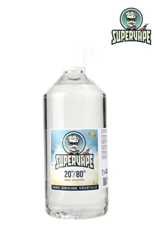 Offre Limitée BASE SUPERVAPE 20 PG - 80 VG 0MG 1L
