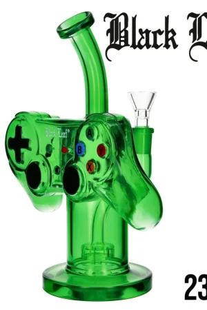 BANG EN VERRE PERCOLATEUR BLACK LEAF GAMEPAD 23CM Paiement Sécurisé