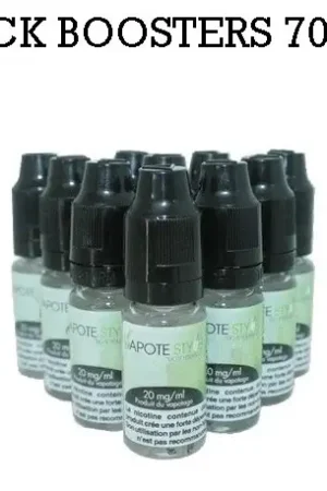 Solde Pack de 10 Boosters nicotine Vapote Style 70/30