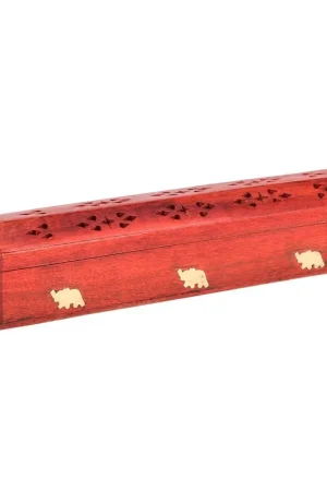 PORTE ENCENS BOIS COFFRET ROUGE Produit De Marque