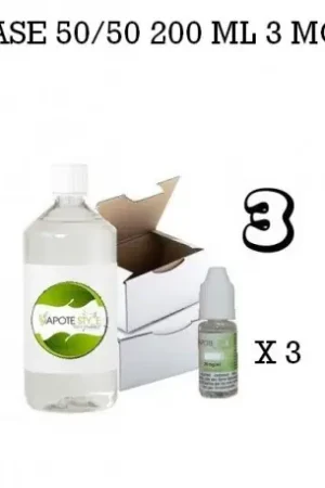 Achat Immédiat Base e-liquide 200 ML 50/50 3MG - Vapote Style