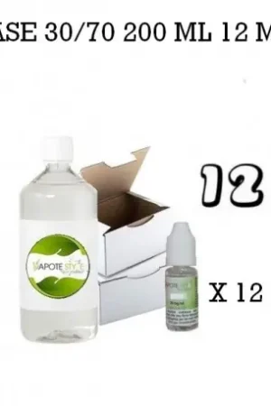 Promotion Saisonnière Base 30/70 200 ML 12MG - Vapote Style