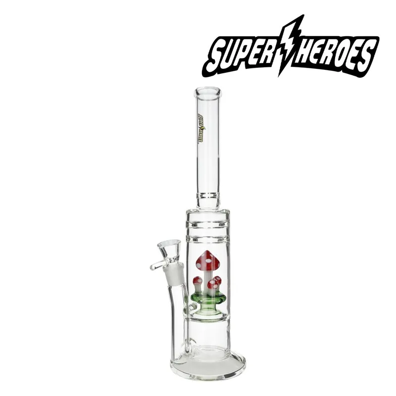 BANG EN VERRE SUPER HEROES MUSHROOM 40.5CM Petit Prix