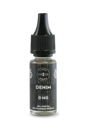 E-Liquide DENIM 10 ml - Curieux Edition Essentielle Livraison Express