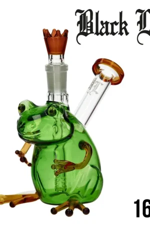 BANG EN VERRE BLACK LEAF KING FROG 15.5CM Achat Immédiat