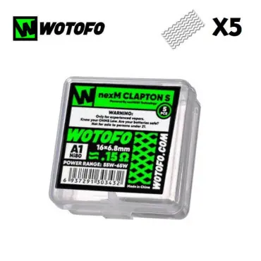 Expédition Rapide Pack 5 NexMesh Clapton S Wotofo