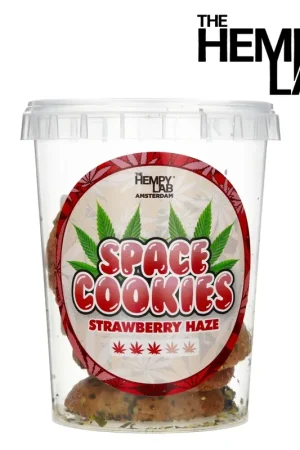 SPACE COOKIES THE HEMPY LAB AMSTERDAM STRAWBERRY HAZE 150G Livraison Express