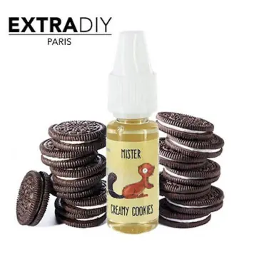 Arôme Mister Creamy Cookies ExtraDIY 10ml Expédié Aujourd’hui