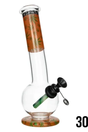 BANG EN VERRE SUPER HEROES LEAF 30CM Bon Marché