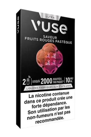 Pack 2 recharges Ultra Vuse Fruits Rouges Pastèque - Vuse Réduction