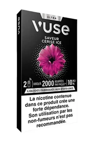 Acheter En Ligne Pack 2 recharges Ultra Vuse Cerise Ice - Vuse