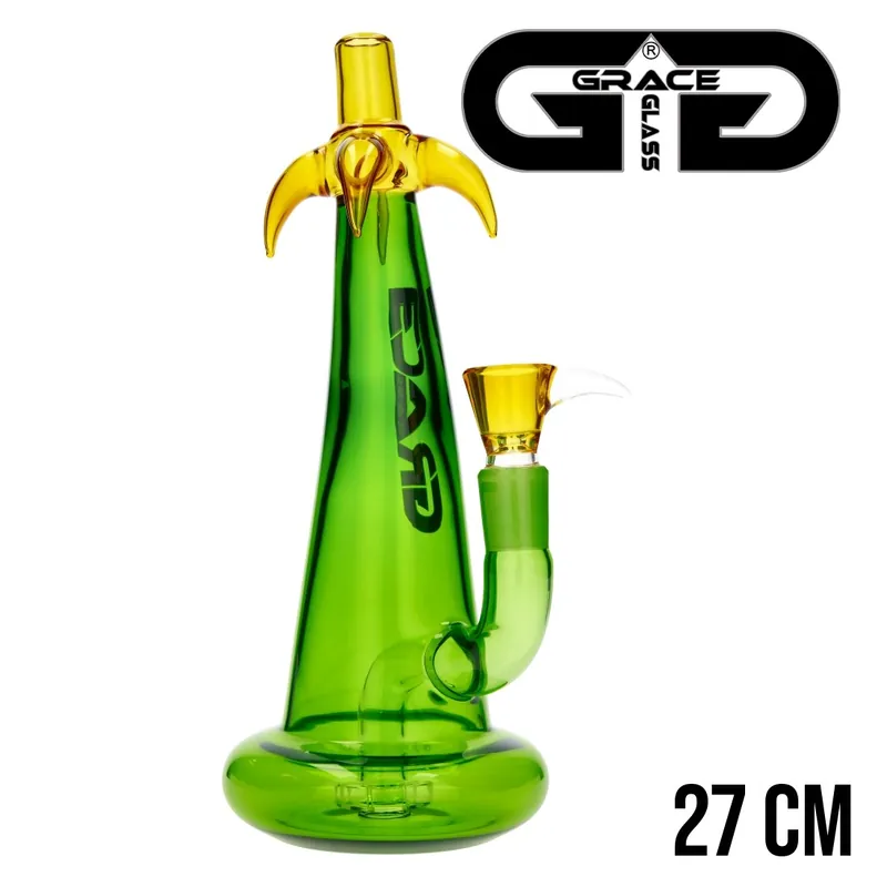 BANG EN VERRE GRACE GLASS GREEN PALM TREE 27CM Soldes