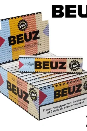 Quantité Limitée FEUILLE A ROULER BEUZ SLIM 2 EN 1 X24