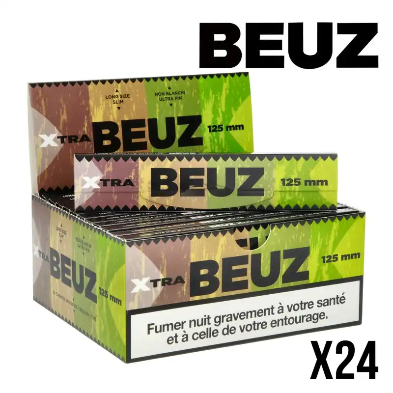 FEUILLE A ROULER BEUZ BROWN XTRA SLIM 2 EN 1 PAR 24 Nouveauté