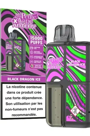 Acheter En Ligne Puff Black Dragon Ice 15K - Ma Petite Vape X Artery