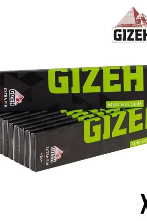 Expédition Rapide GIZEH BLACK EXTRA FIN SLIM X10