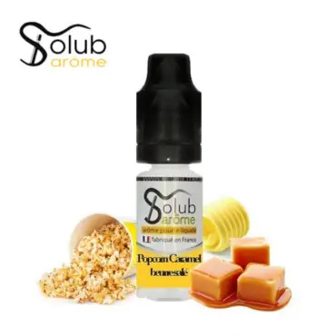 Achetez Aujourd’hui Arôme Popcorn Caramel au Beurre Salé Solubarome 10ml