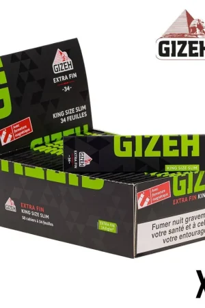 GIZEH BLACK EXTRA FIN SLIM X50 Top Vente