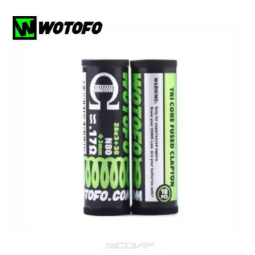 Pack 10 Coils Tri Core Fused Clapton 0,17 ohm Wotofo Must-Have
