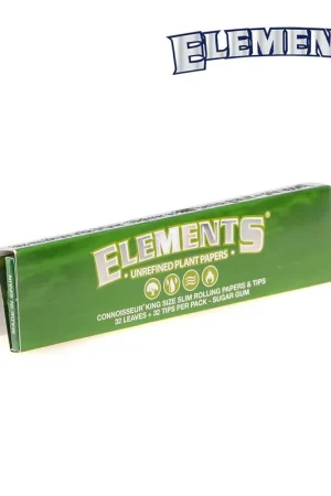 Vente Directe PAPIER A ROULER ELEMENTS GREEN CONNOISSEUR 2 EN 1