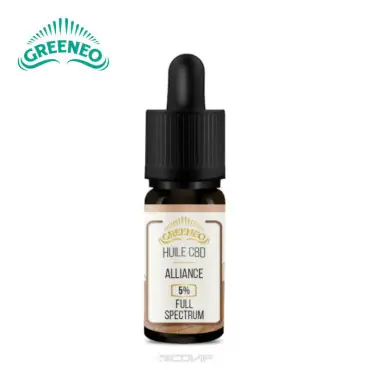 Alliance Huile CBD + CBG Greeneo 10ml Top Vente