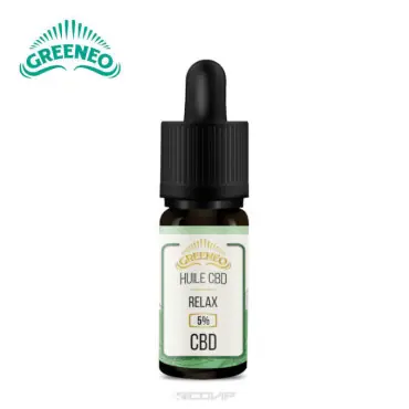 Relax Huile CBD Greeneo 10ml Nouveauté