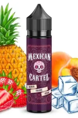 E-liquide Ananas Fraise Pêche 50ml Mexican Cartel Haute Qualité