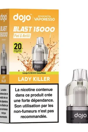 Achat Immédiat Cartouche Dojo Blast 15K Lady Killer - Vaporesso
