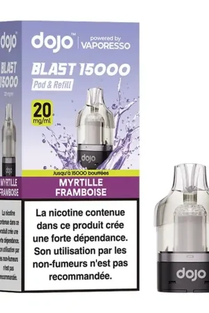 Cartouche Dojo Blast 15K Myrtille Framboise - Vaporesso Retour Gratuit