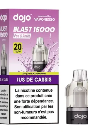 Cartouche Dojo Blast 15K Jus de Cassis - Vaporesso Certifié